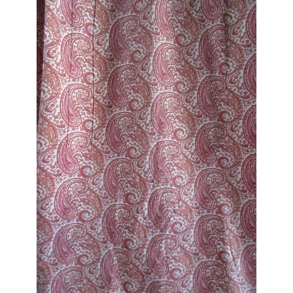 Synergy Raspberry Peach Paisley Button Up Shirt 3XL Liberty Cuffs EUC - Picture 10 of 16